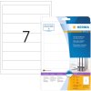 Etiquetas para carpetas A4 blancas 192x38 mm papel opaco mate 70 unid.