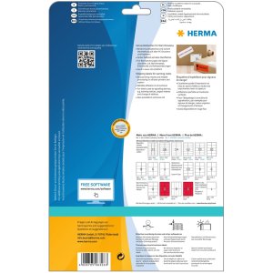Etiqueta de envío-aviso A4 blanco 50x142 mm papel...
