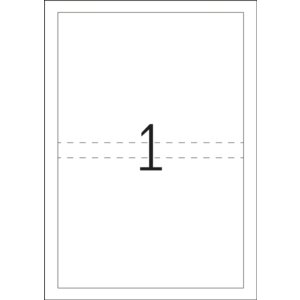 Inserto DVD A4 blanco 273x183 mm cartón no adhesivo 25 unid.