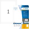 Etiquetas HERMA A4 blancas 190x275 mm lámina adhesiva extremadamente fuerte mate 25 unidades
