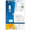 Etiquetas A4 blancas Ø 40 mm redondas Movibles-papel removible mate 600 unid.