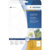 Etiquetas A4 blancas Ø 60 mm redondas Movibles-papel removible mate 300 unid.