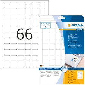 Etiquetas A4 blanco 25,4x25,4 mm cuadrado Papel...