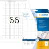Etiquetas A4 blanco 25,4x25,4 mm cuadrado Papel movible-desmontable mate 1650 unid.