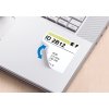 Etiquetas A4 blanco 25,4x25,4 mm cuadrado Papel movible-desmontable mate 1650 unid.