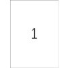 Etiquetas inkjet A4 blanco 210x297 mm papel brillo 10 unid.