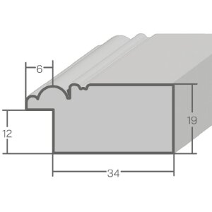 Marco de madera H660 blanco 21x30 cm cristal antirreflejos