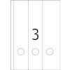 Etiquetas para carpetas de inyección de tinta A4 blanco 61x297 mm papel mate 75 unid.