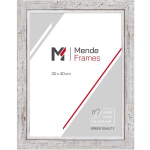 Marco de madera H660 blanco 30x40 cm cristal antirreflejos