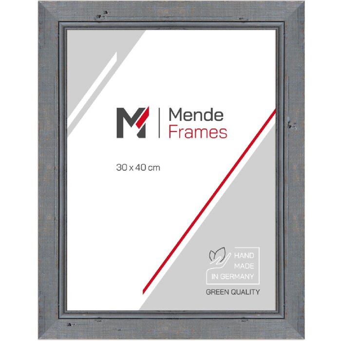 Marco de madera H660 gris 50x60 cm cristal antirreflejos