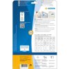 Etiquetas A4 blanco 38,1x12,7 mm Papel movible-desmontable mate 2750 unid.