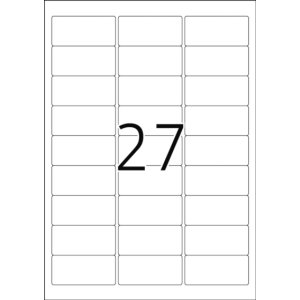 Etiquetas A4 blanco 63,5x29,6 mm Papel...