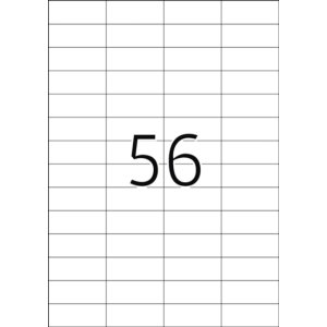 Etiquetas A4 blanco 52,5x21,2 mm Papel...