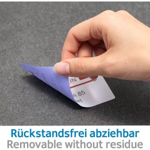 Etiquetas A4 blanco 105x42,3 mm Papel movible-desmontable mate 350 unid.