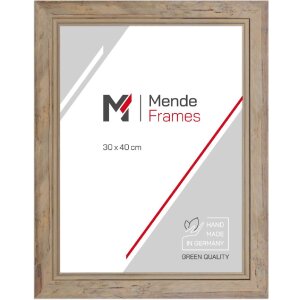 Marco de madera H660 natural 42x60 cm Cristal...