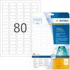 Etiquetas de precio A4 blanco 35,6x16,9 mm Papel movible-desmontable mate 2000 unid.