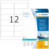 Etiquetas para direcciones A4 blancas 99,1x42,3 mm papel reposicionable mate 300 unid.