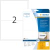 Etiquetas A4 blanco 199,6x143,5 mm Papel movible-desmontable mate 50 unid.