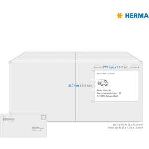Etiquetas A4 blanco 210x297 mm Papel movible-desmontable mate 25 unid.