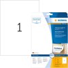 Etiquetas A4 blanco 210x297 mm Papel movible-desmontable mate 25 unid.