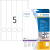 Etiquetas para carpetas A4 blanco 38x297 mm Papel movible-desmontable opaco mate 125 unid.
