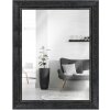 Marco de madera H660 negro 30x42 cm espejo cristal
