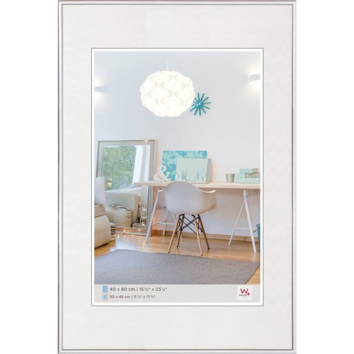 Walther Marco de plástico New Lifestyle 40x60 cm plata