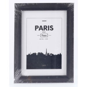 Marco de plástico París, gris contraste, 13 x 18 cm