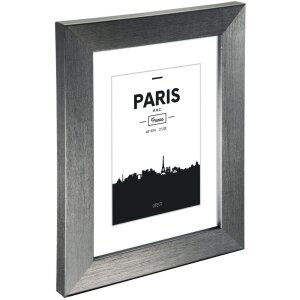 Marco de plástico París, gris contraste, 20 x 30 cm