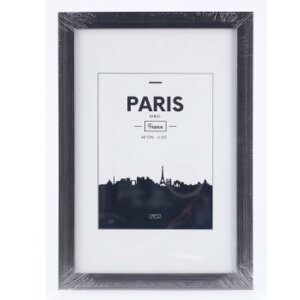 Marco de plástico París, gris contraste, 20 x 30 cm