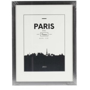 Marco de plástico París, gris contraste, 30 x 40 cm