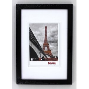 Marco de plástico París, Negro, 10 x 15 cm