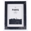 Marco de plástico París, Negro, 13 x 18 cm