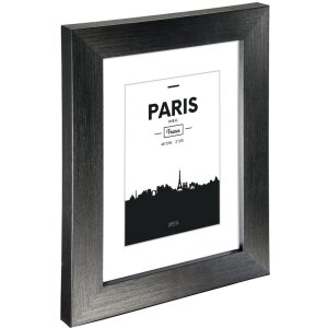 Marco de plástico París, Negro, 15 x 20 cm