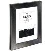 Marco de plástico París, Negro, 15 x 20 cm