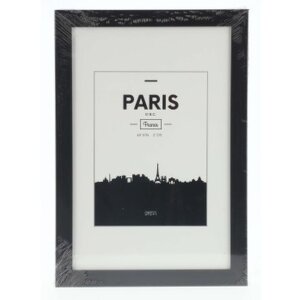 Marco de plástico París, Negro, 20 x 30 cm