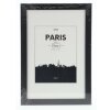 Marco de plástico París, Negro, 20 x 30 cm