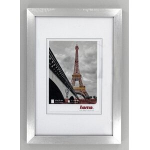 Marco de plástico París, plata, 10 x 15 cm