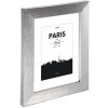 Marco de plástico París, plata, 10 x 15 cm