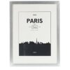 Marco de plástico París, plata, 30 x 40 cm