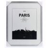Marco de plástico París, plata, 40 x 50 cm