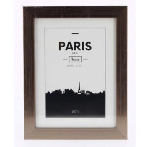 Marco de plástico París, acero, 15 x 20 cm