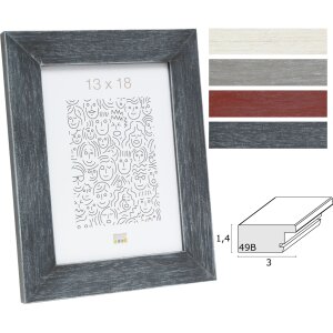 Marco de madera S49B perfil plano