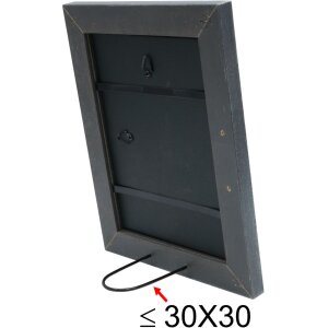 Marco de madera S49B perfil plano
