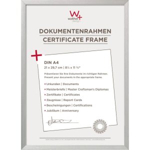 Walther DIN A4 aluminio portarretratos Chair plata...
