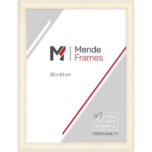 Marco de madera H470 blanco 42x60 cm cristal antirreflejos