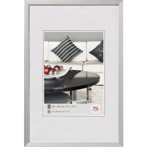 Silla con estructura de aluminio Walther 40x50 cm plata