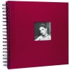 Álbum de fotos en espiral XL en rojo con agujero troquelado