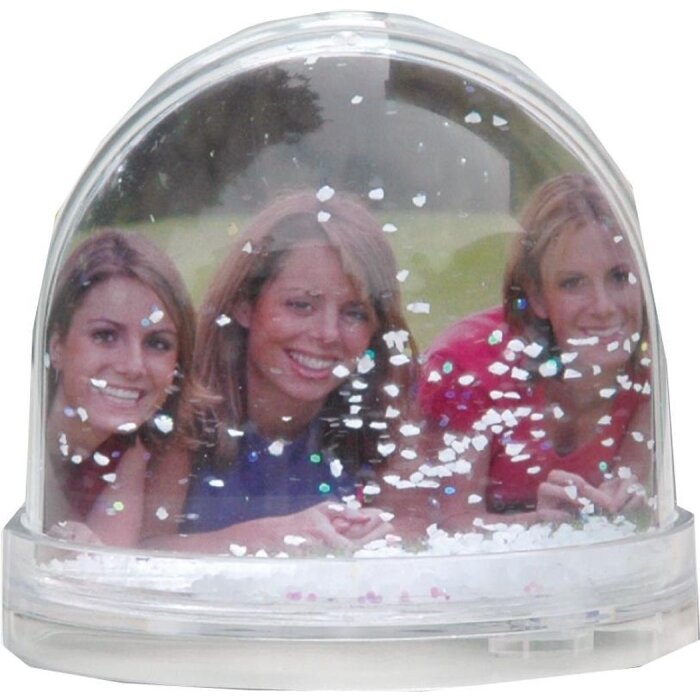 Acrílico - bola purpurina SNOW 6,5 cm