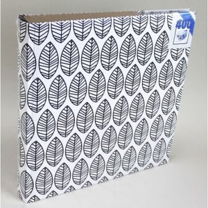 Álbum jumbo La Fleur, 30x30 cm, 100 páginas negras, blanco